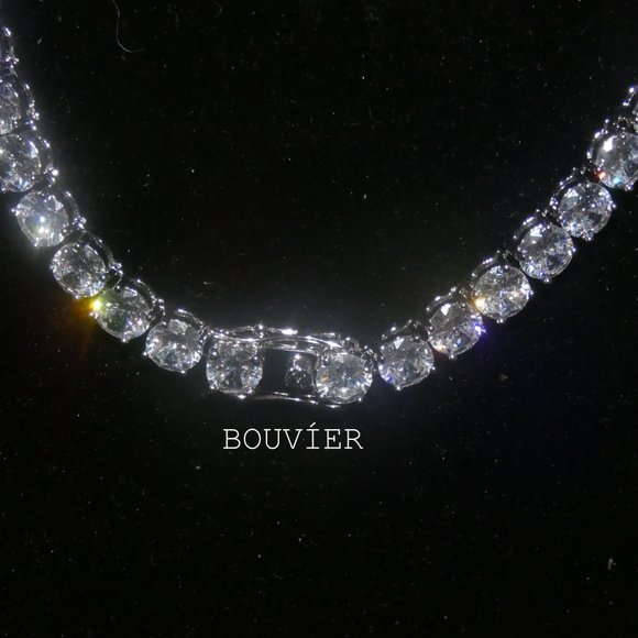 18K Solid White Gold Diamond 6mm Tennis Chain - Picture 3 of 3
